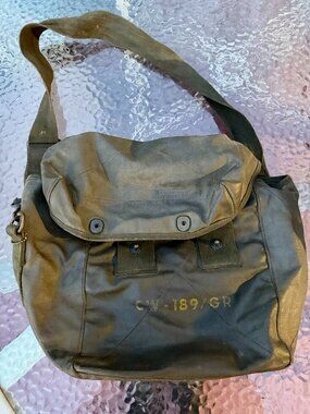 Vintage Military Canvas Crossbody Bag – Olive Green Utility Field Bag CV-189 GR